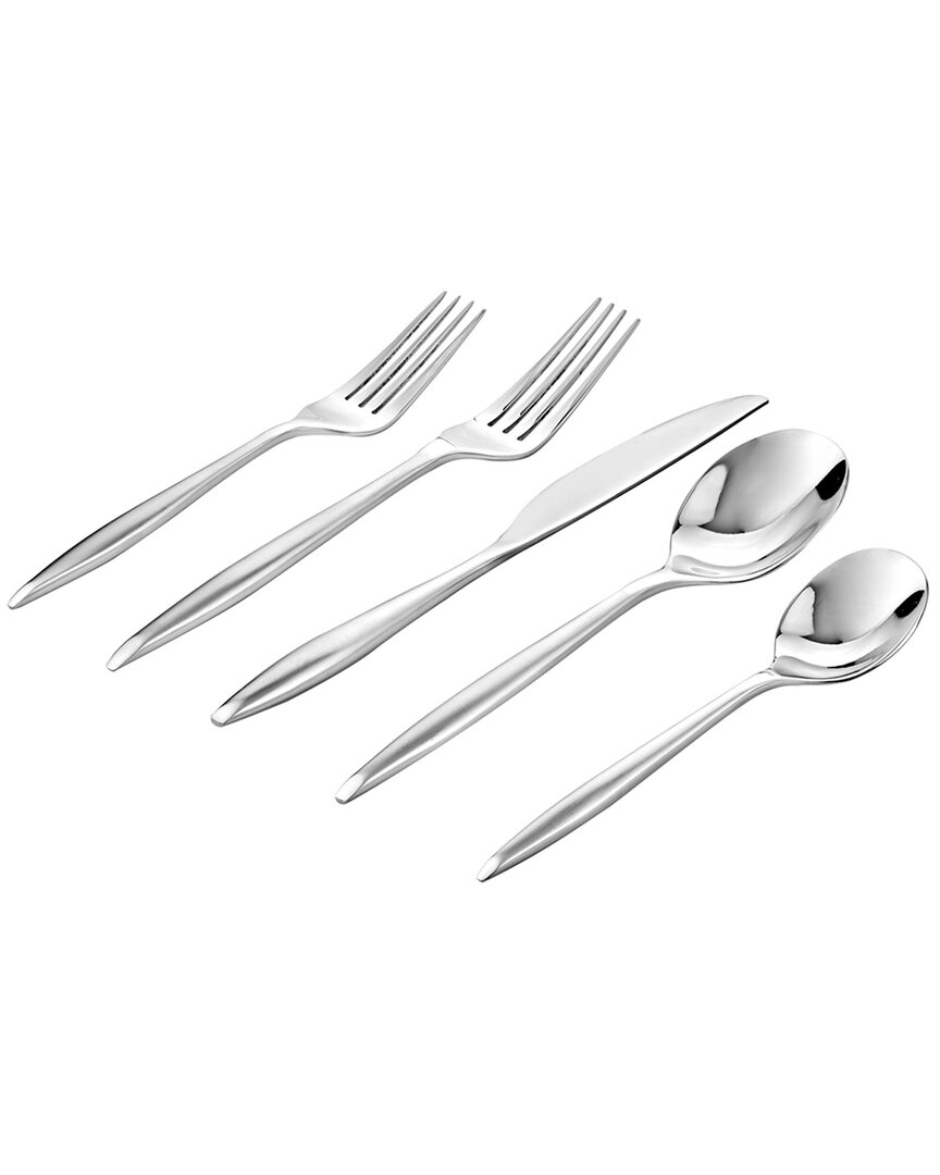 Godinger Milano Satin 18/10 Stainless Steel 20pc Flatware Set In Silver