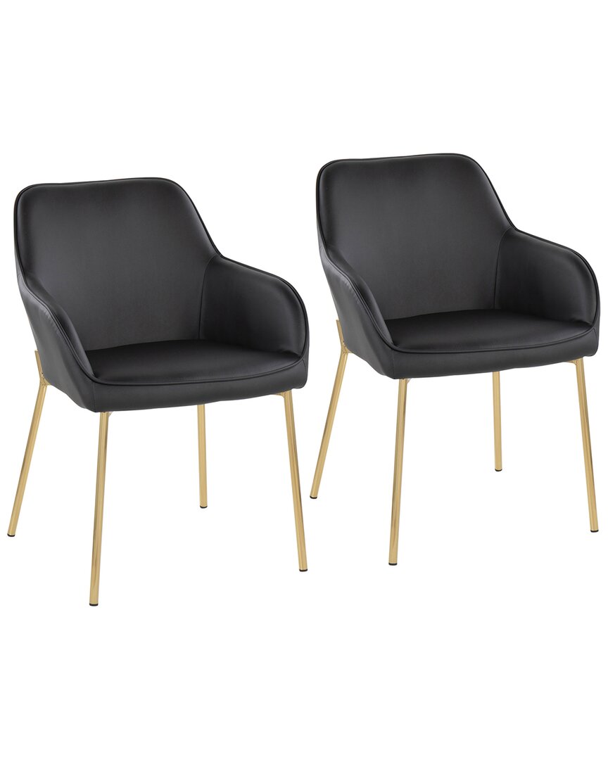 Lumisource Set Of 2 Daniella Dining Chairs In Gold