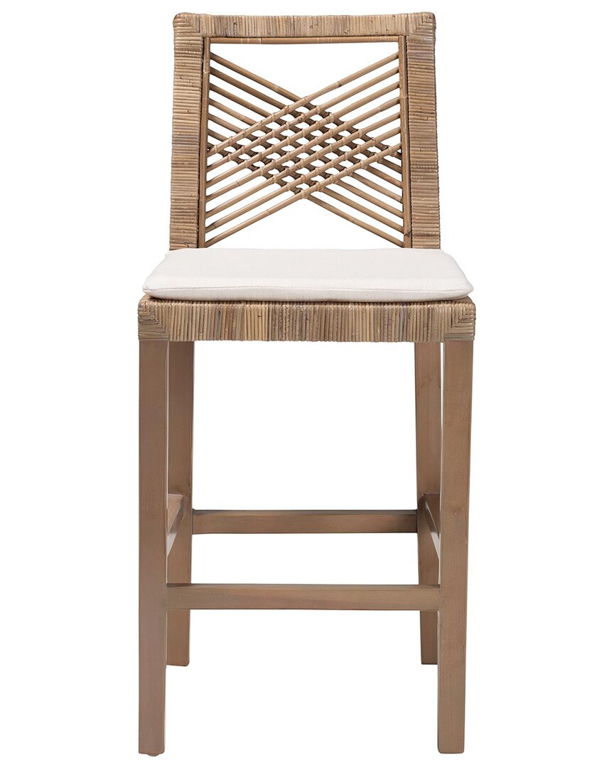 Baxton Studio Poltak Modern Bohemian Grey Natural