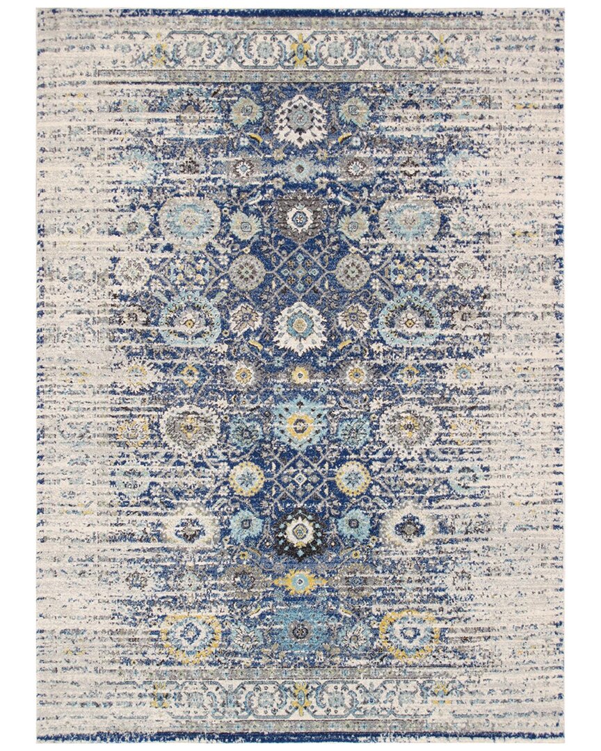 Pasargad Home Traditional Turkish Chelsea Design Area Rug In Blue