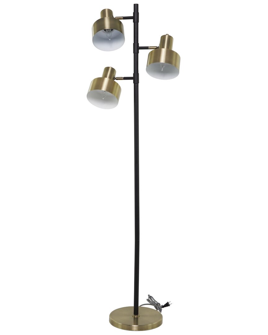 Peyton Lane Contemporary Metal Brass Floor Lamp