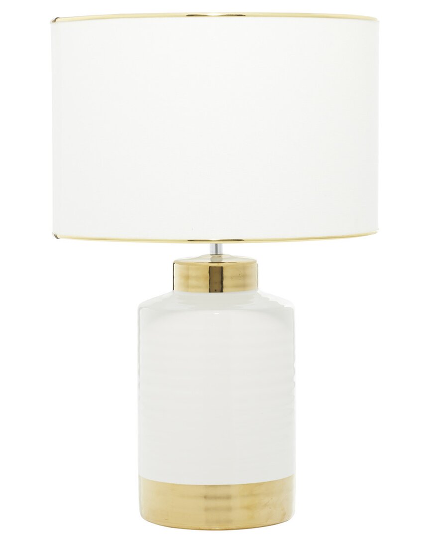 Cosmoliving By Cosmopolitan Traditional Ceramic Gold Table Lamp