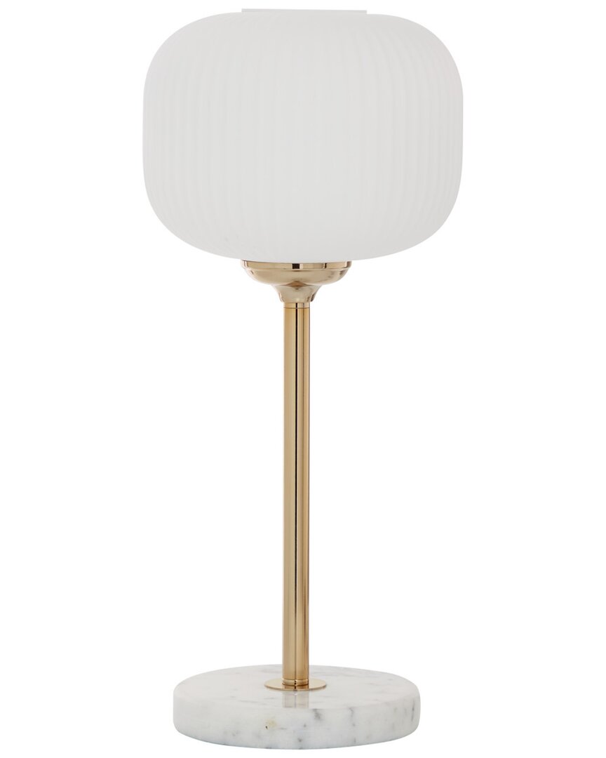 Cosmoliving By Cosmopolitan Modern Metal White Table Lamp