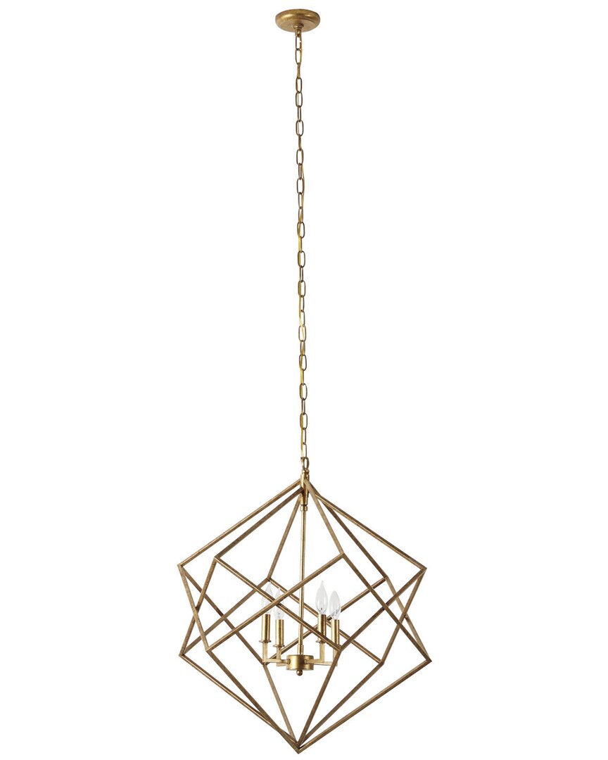 Peyton Lane Modern Metal Gold Chandelier 26 In Gold