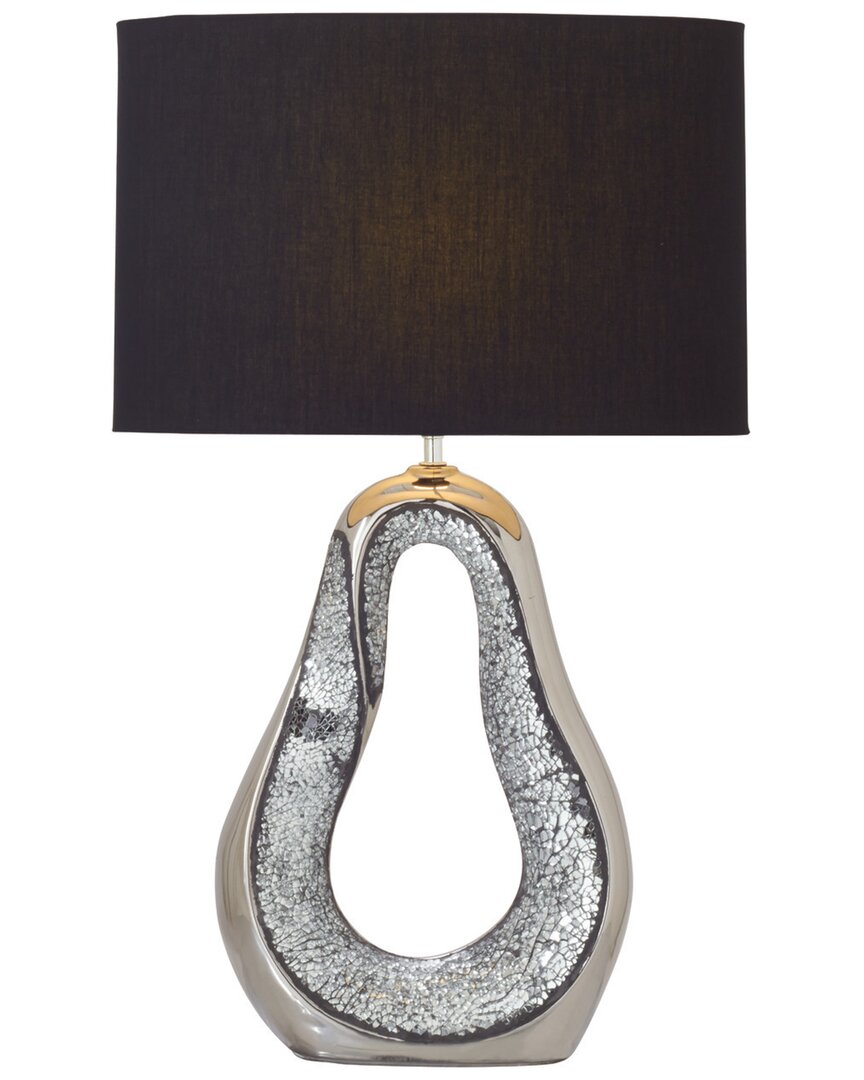 Peyton Lane Glam Ceramic Silver Set Of 2 Table Lamp