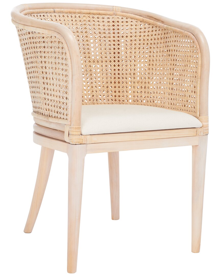 Safavieh Sistine Arm Chair With Cushion In Neutral