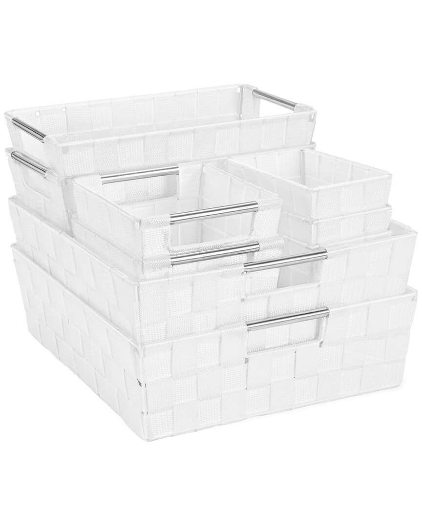 Sorbus 9pc Variety Size Hand-woven Storage Baskets