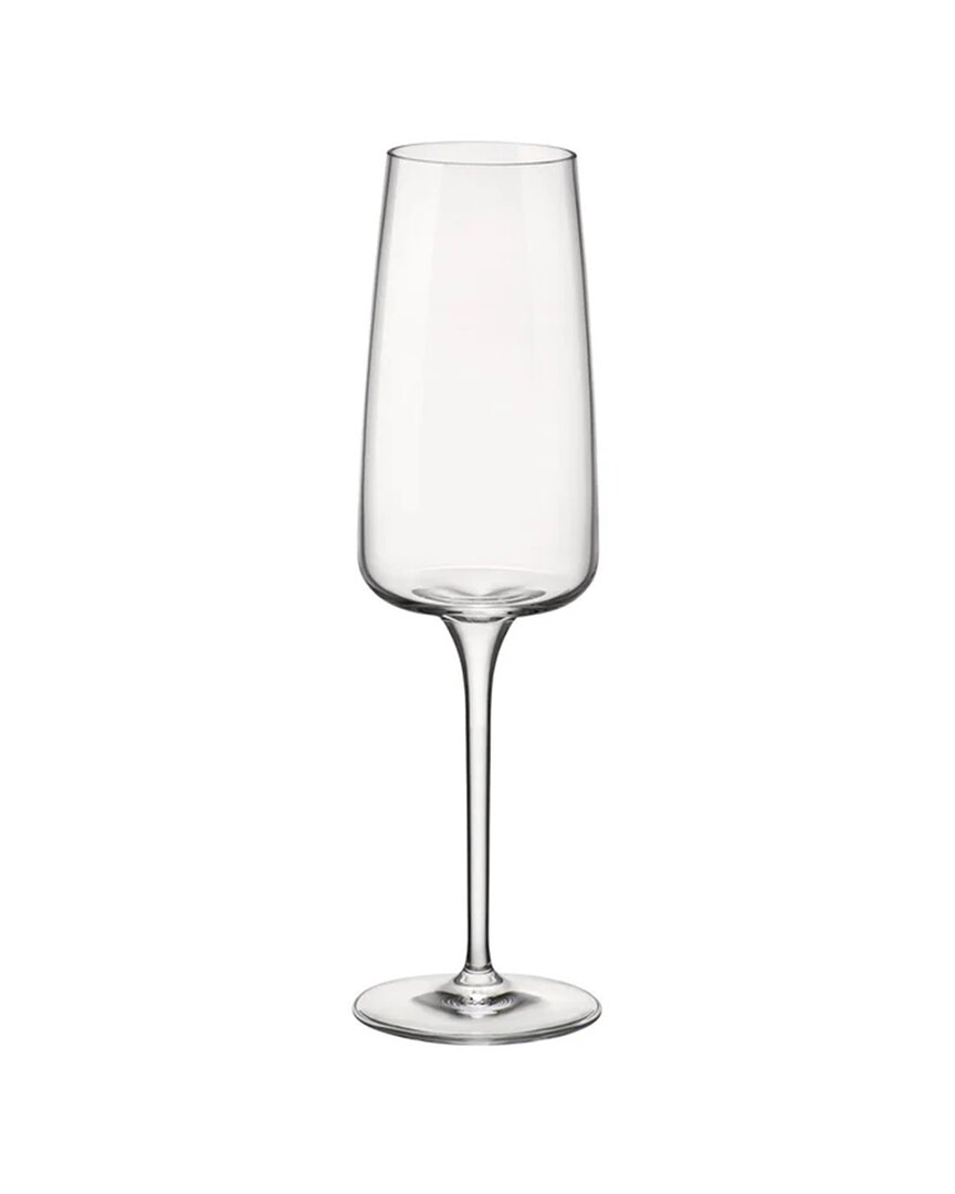 Bormioli Rocco Set Of 4 Planeo Flute 8.75oz Glasses