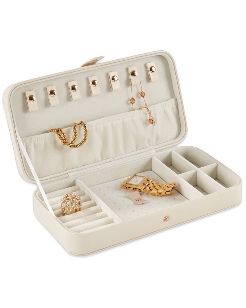 Bey-berk Isla Jewelry Box In Cream