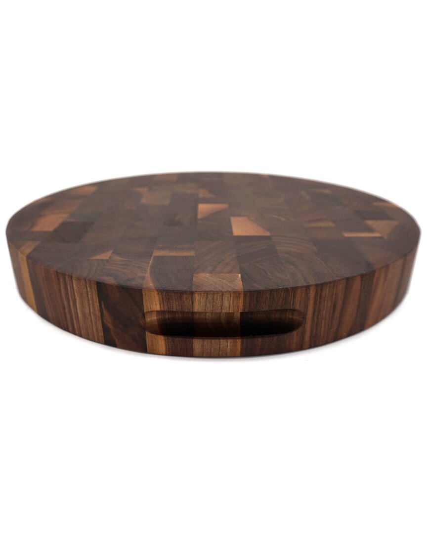 Jk Adams Professional Series 16in Walnut Round End Grain Cutting Board