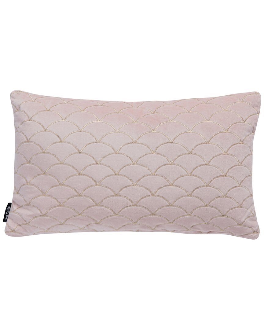 Safavieh Roselen Pillow In Blush