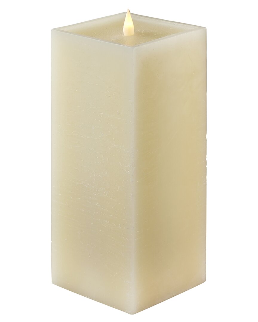 Shop Seasonal Llc Classic Motion Flameless Square Candle In White