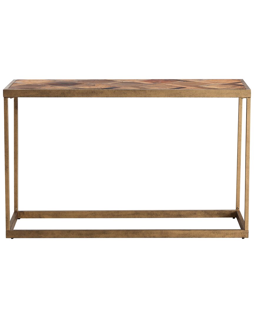 Sei Furniture Dorville Patchwork Console Table