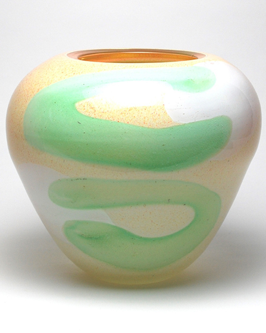 Murano Art Collection European Art Glass Capri Vase