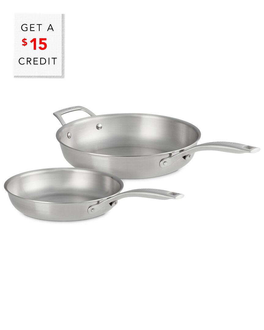 Le Creuset Essential Stainless Steel 2pc Frying Pan Set With $15 Credit