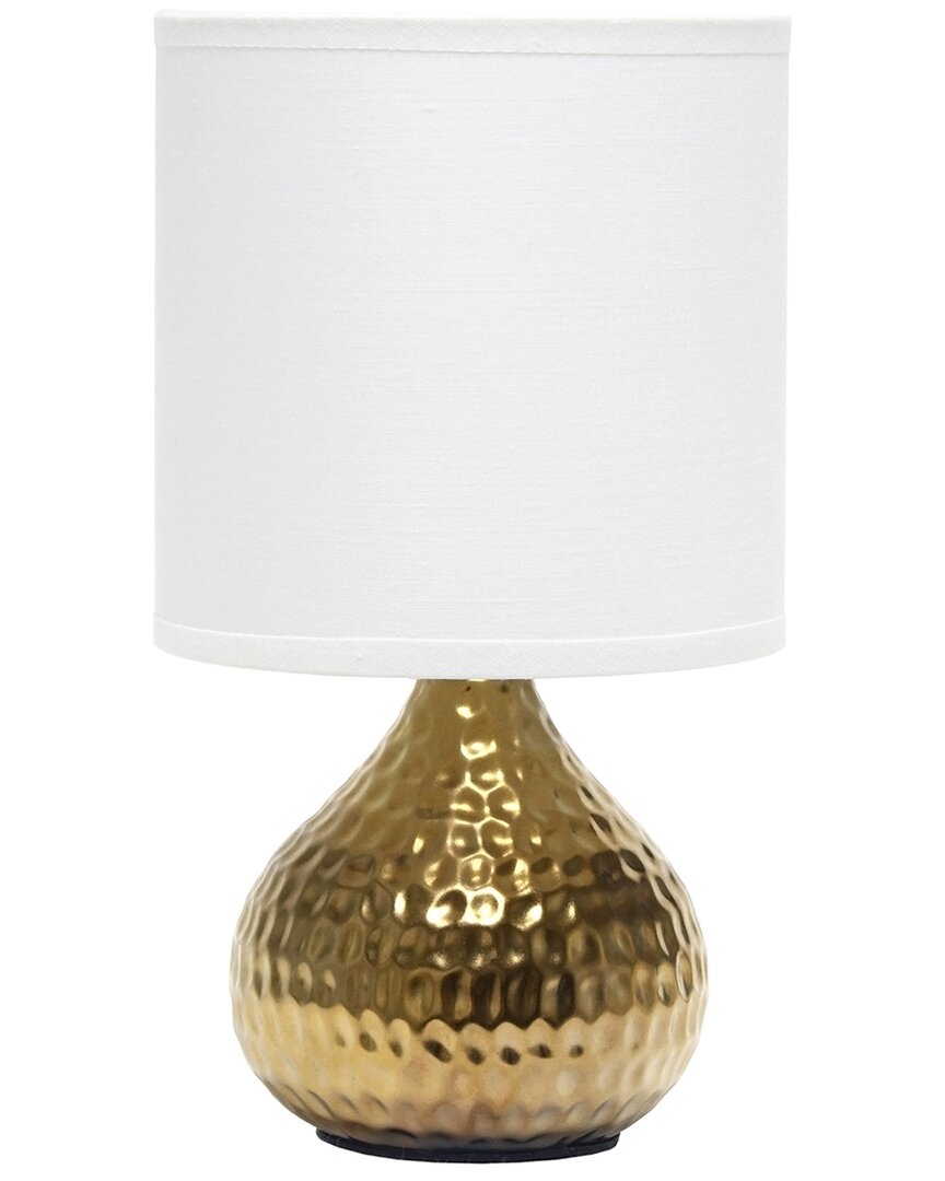 Lalia Home Laila Home Hammered Gold Drip Mini Table Lamp