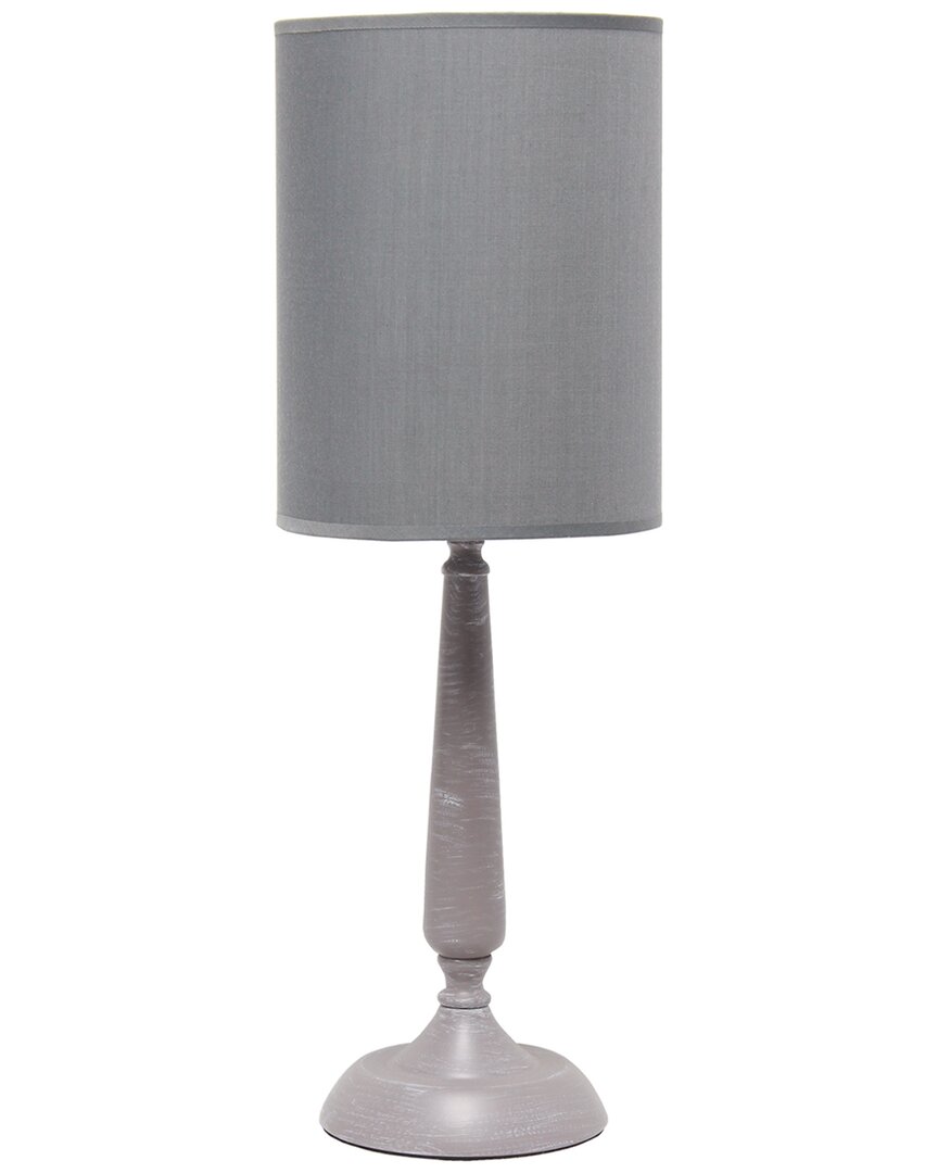 Lalia Home Laila Home Traditional Candlestick Table Lamp In Gray