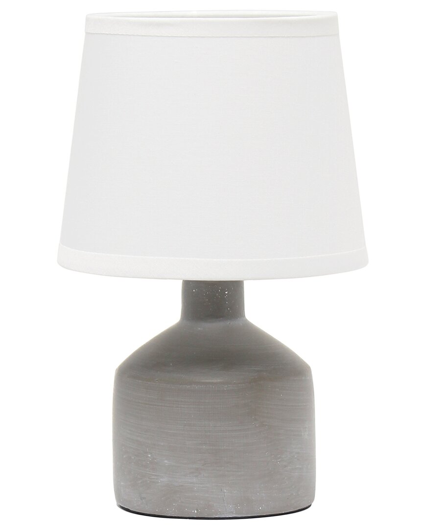 Lalia Home Laila Home Mini Bocksbeutal Ceramic Table Lamp In Gray