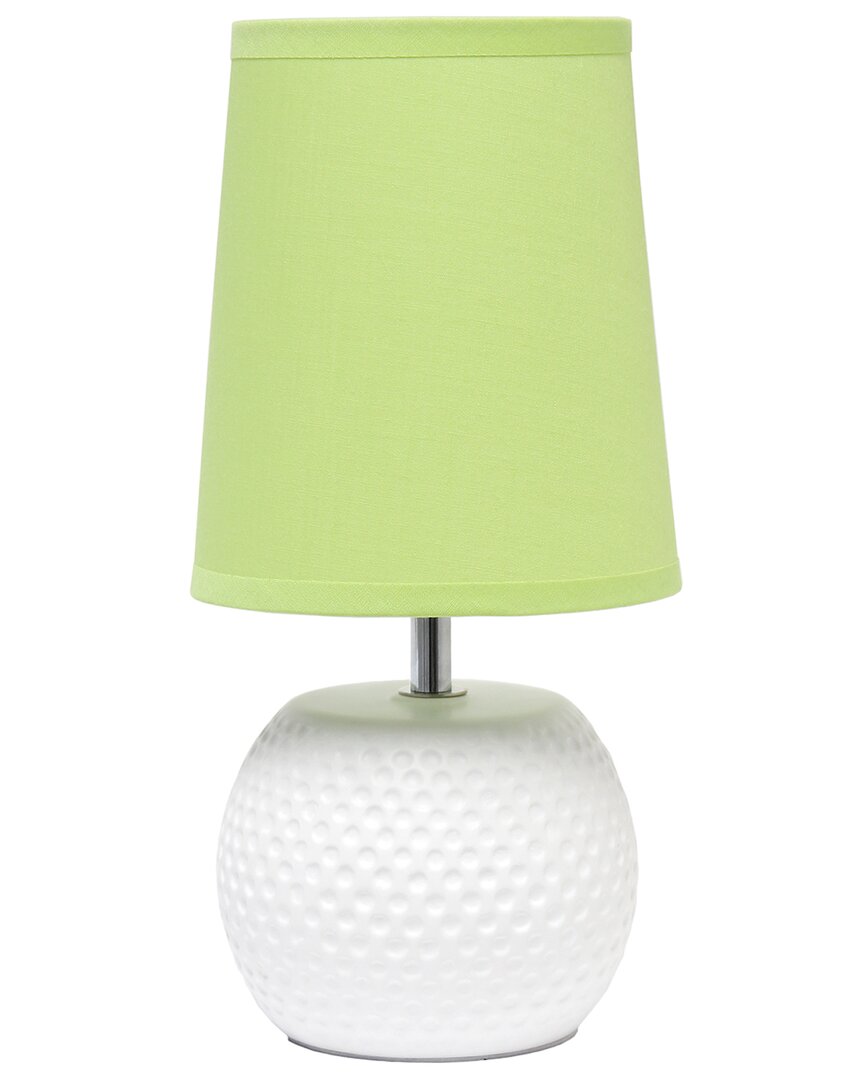 Lalia Home Laila Home Studded Texture Ceramic Table Lamp In White