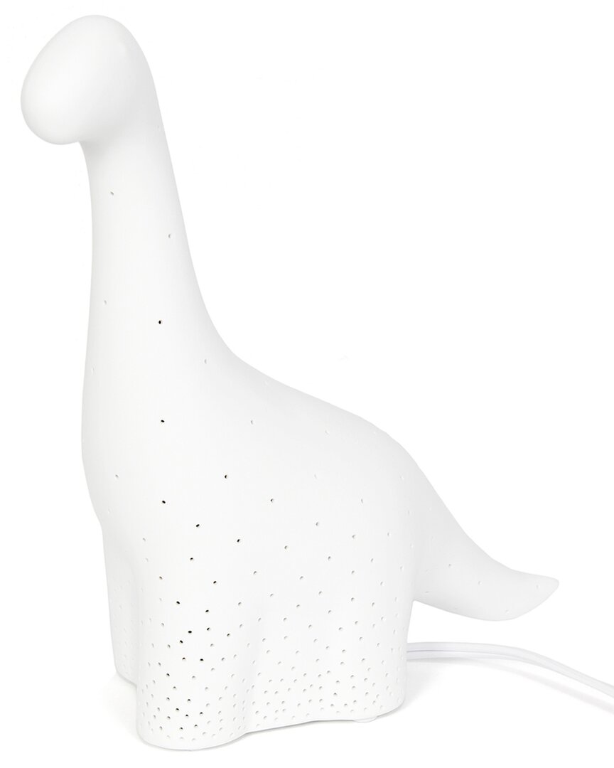 Lalia Home Laila Home Porcelain Dinosaur Table Lamp In White