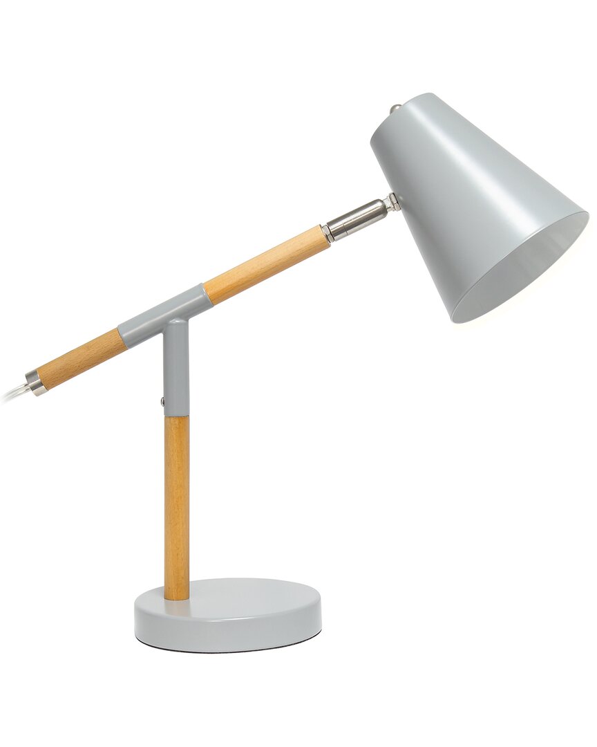 LALIA HOME LALIA HOME MATTE AND WOODEN PIVOT DESK LAMP