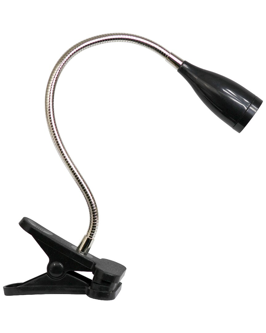Lalia Home Laila Home Flexible Gooseneck Led Clip-light Desk Lamp In Black