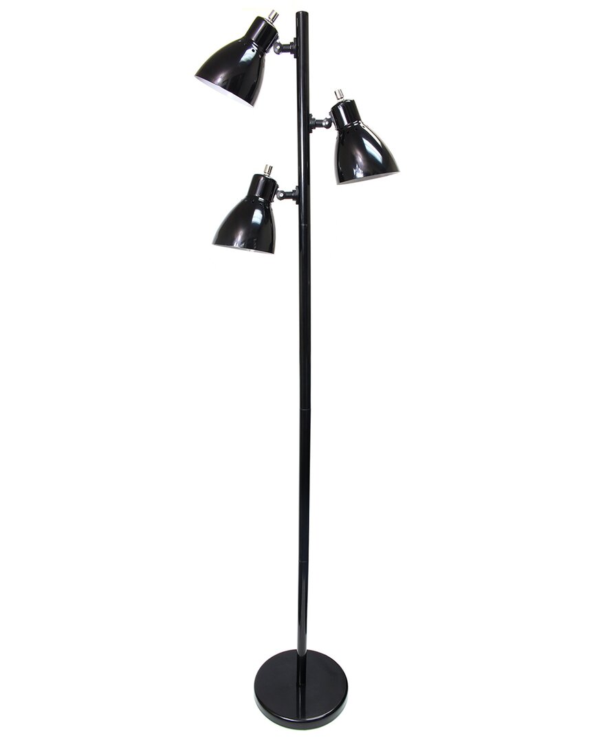 Lalia Home Laila Home Metal 3-light Tree Floor Lamp In Black
