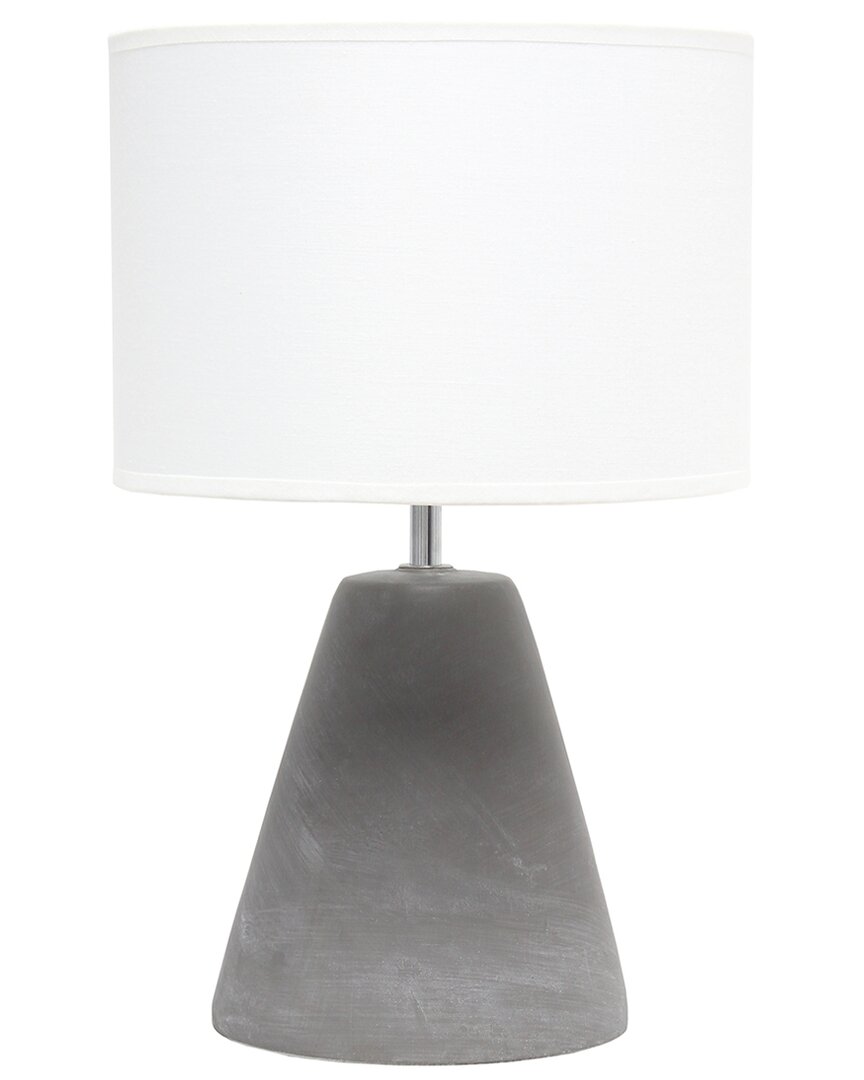 Lalia Home Laila Home Pinnacle Concrete Table Lamp In White