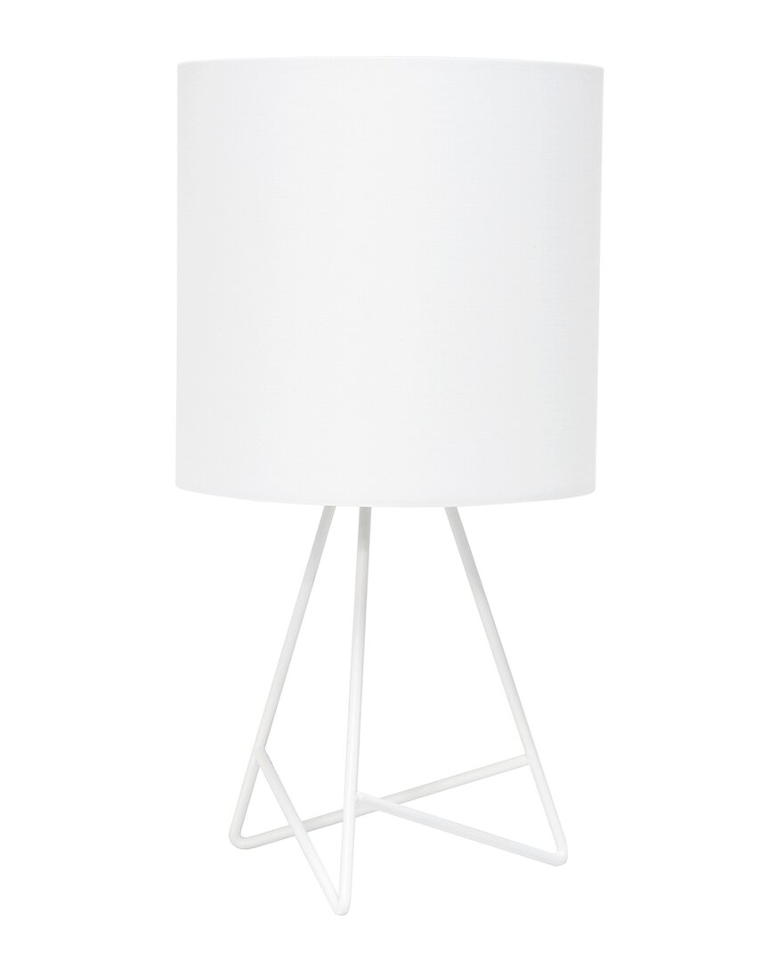 Lalia Home Laila Home Down To The Wire Table Lamp With Fabric Shade In White