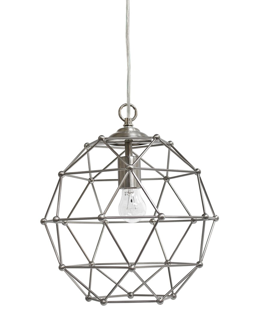 Lalia Home Laila Home 1-light Hexagon Industrial Rustic Pendant-light In Brown