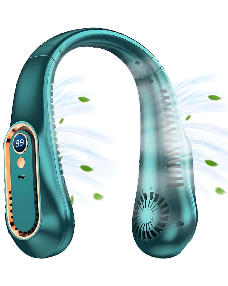 Kenro Wearable Neck Fan In Blue