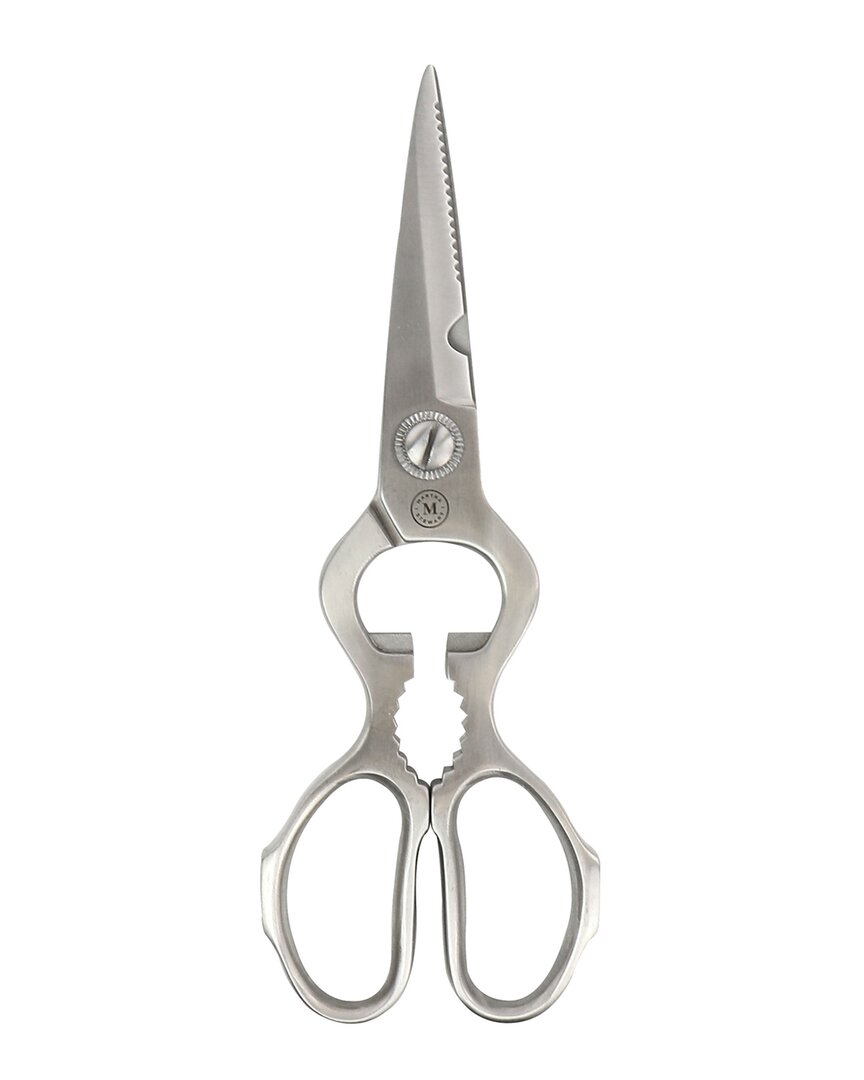 Martha Stewart Stainless Steel Scissors With Bottle Opener And Nut Cracker In Silver