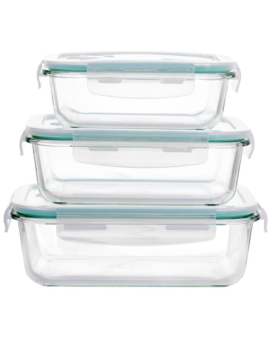 Martha Stewart 6pc Storage Containers With Leak Proof Lids In Clear