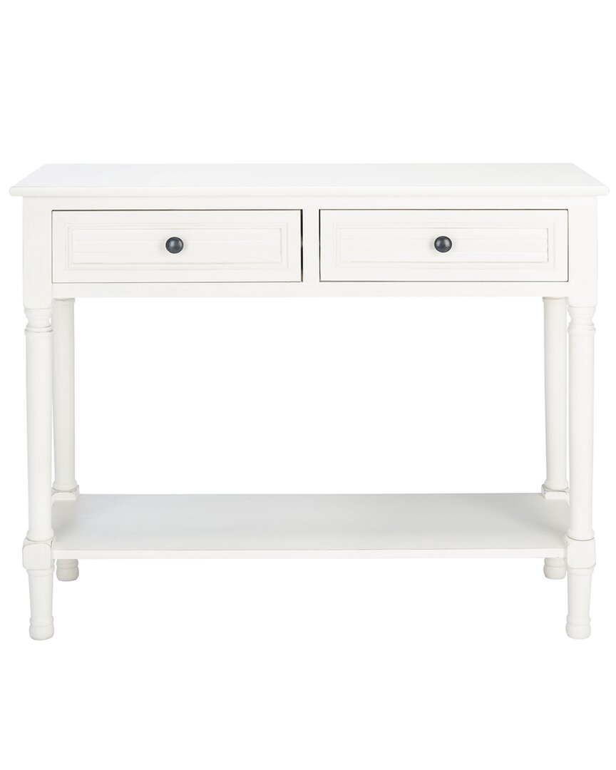 Safavieh Couture Tate 2drw Console Table In White
