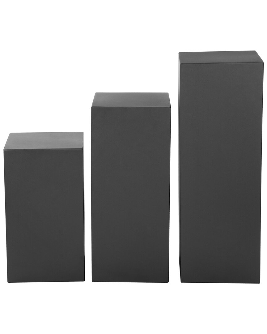 Pangea Home Z-miami Pedestal Set In Black