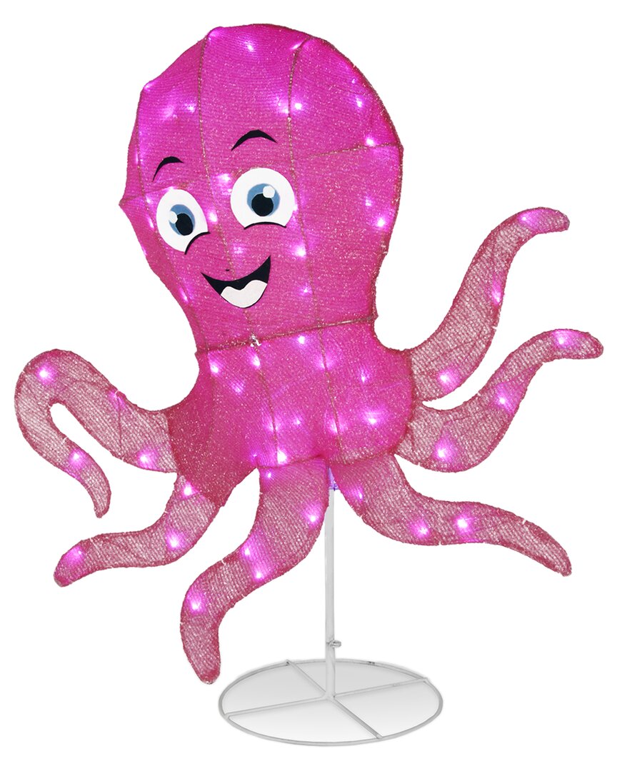 National Tree Company 36in. Pink Octopus With Led Lights