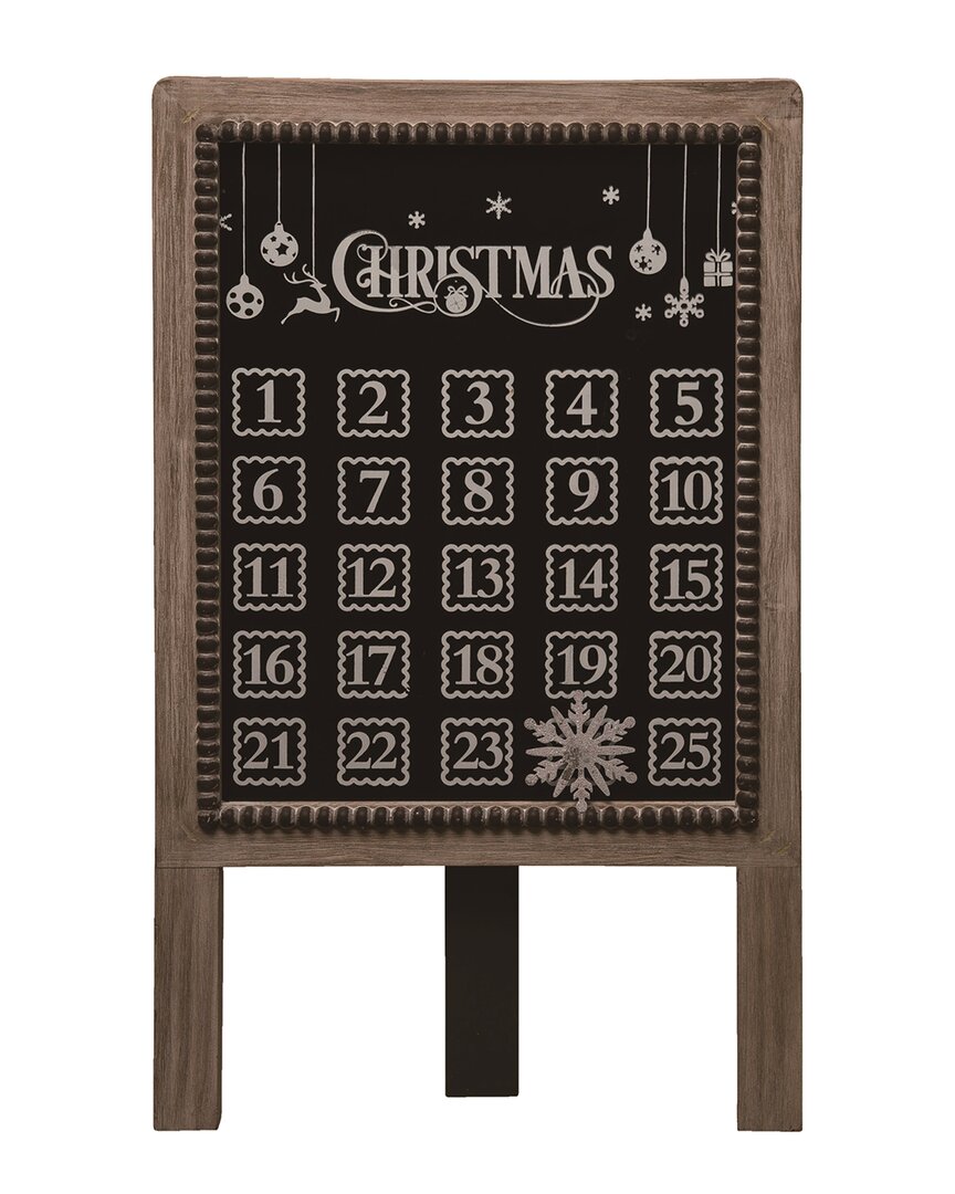 Shop Transpac Wood Black Christmas Magnetic Countdown Easel