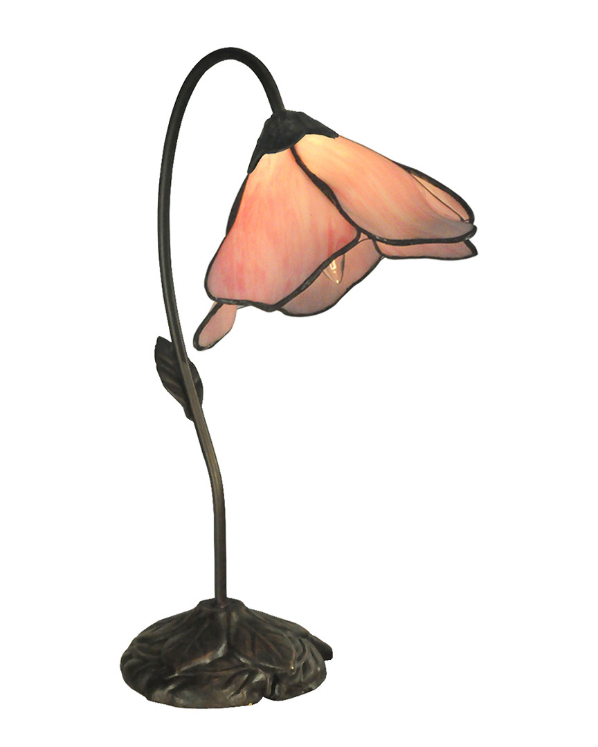 Dale Tiffany Poelking Table Lamp In Pink