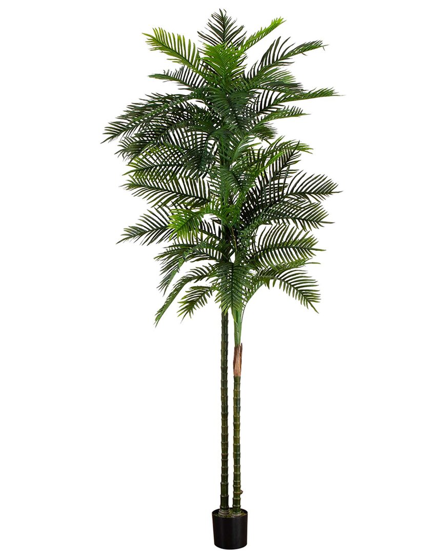 Nearly Natural 10Ft Uv-Resistant Artificial Double Robellini Palm Tree (Indoor/Outdoor)
