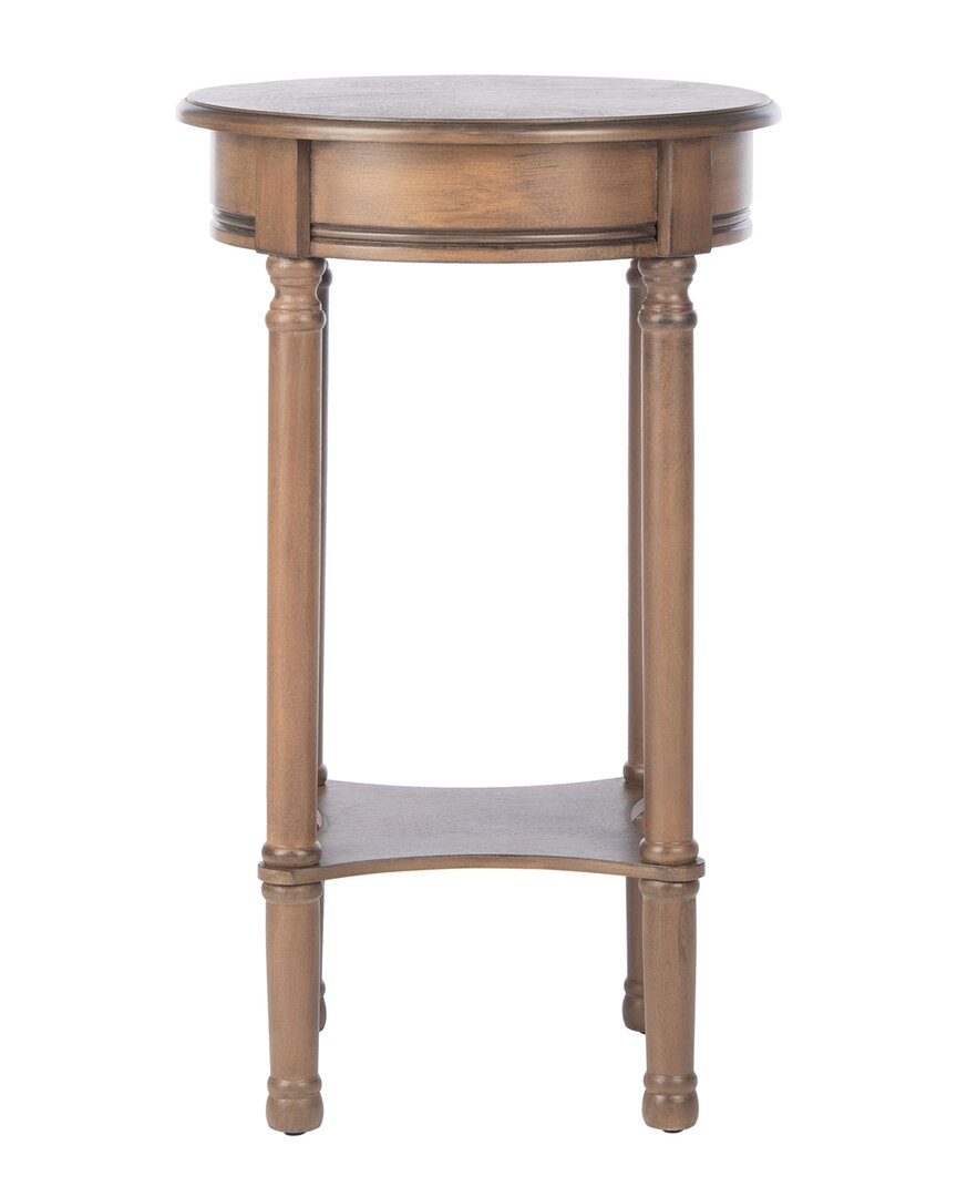 Safavieh Couture Tinsley Round Accent Table In Brown