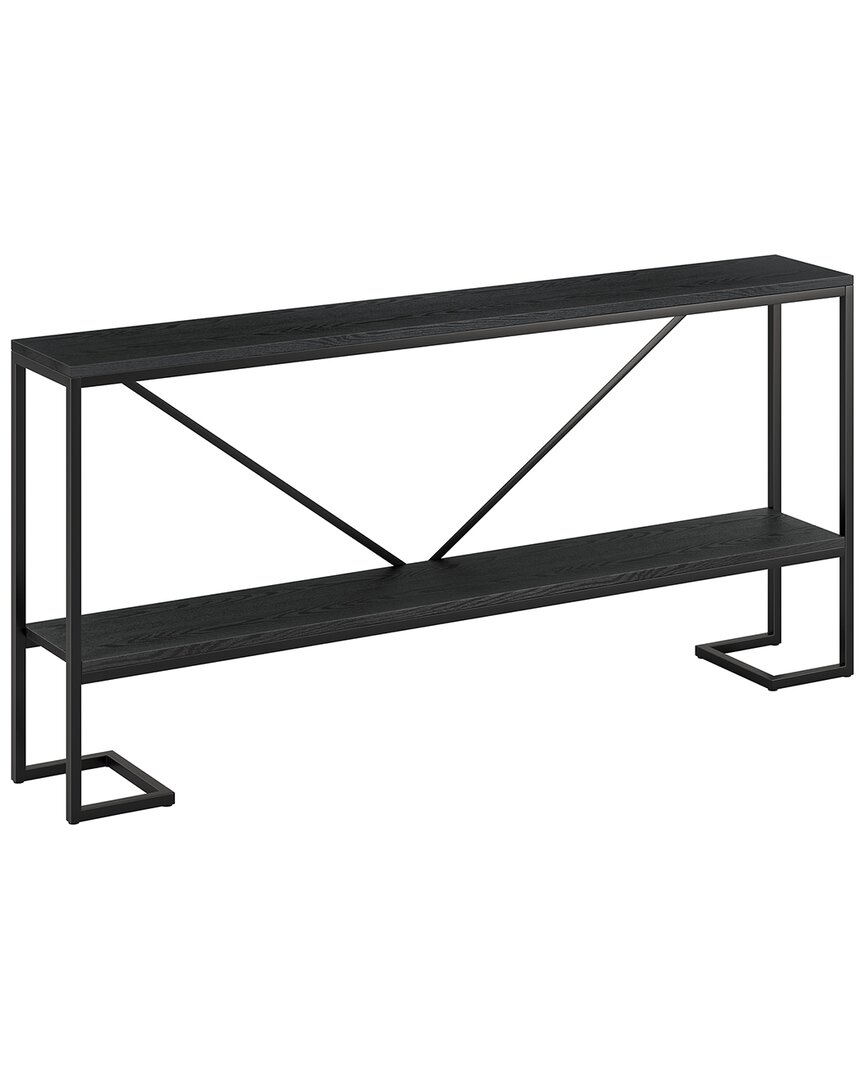 Abraham + Ivy Phoebe 64in Rectangular Console Table In Black