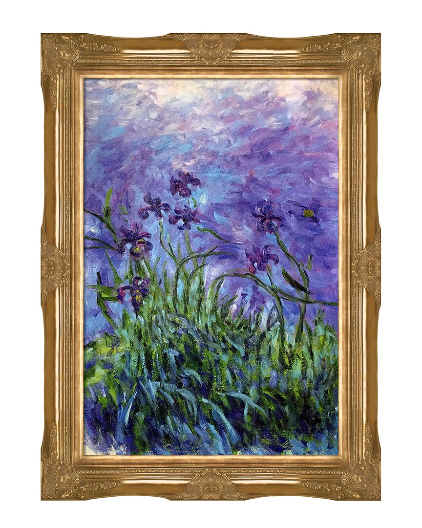 La Pastiche Lilac Irises By Claude Wall Art In No Color