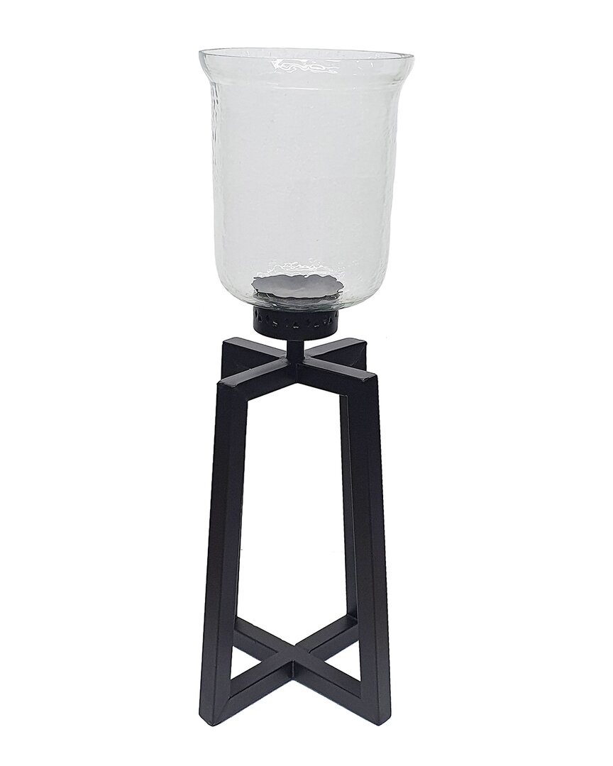 R16 Large Candle Holder In Black