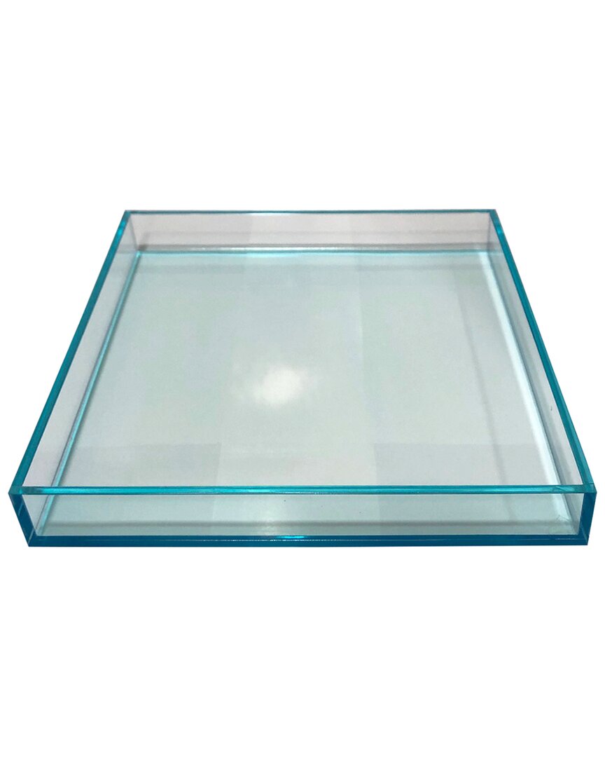 R16 _teal Sq Lucite Tray