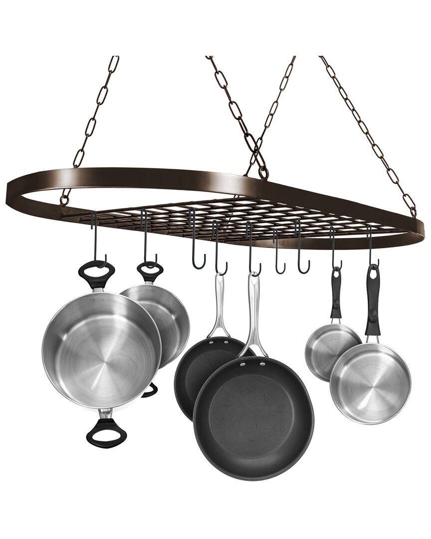 SORBUS SORBUS POT AND PAN RACK FOR CEILING WITH HOOKS