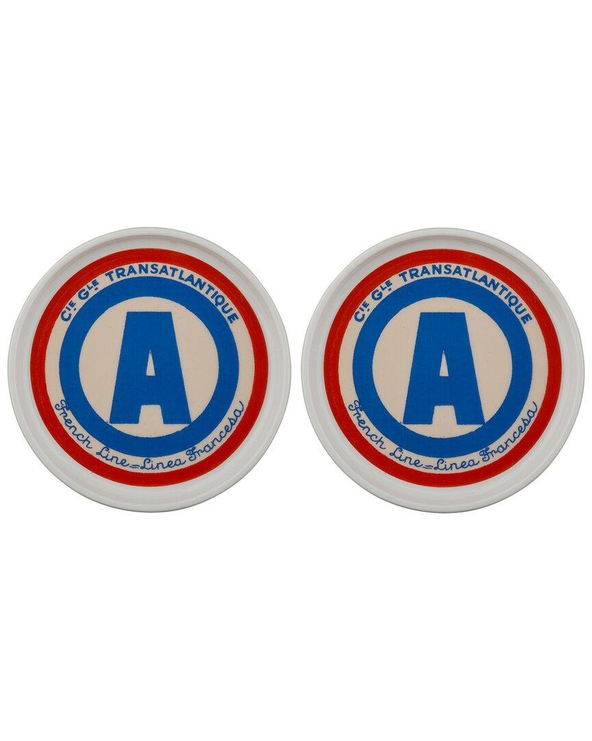 Rosanna Set Of 2 The Grand Tour Paris Coasters: A French Line