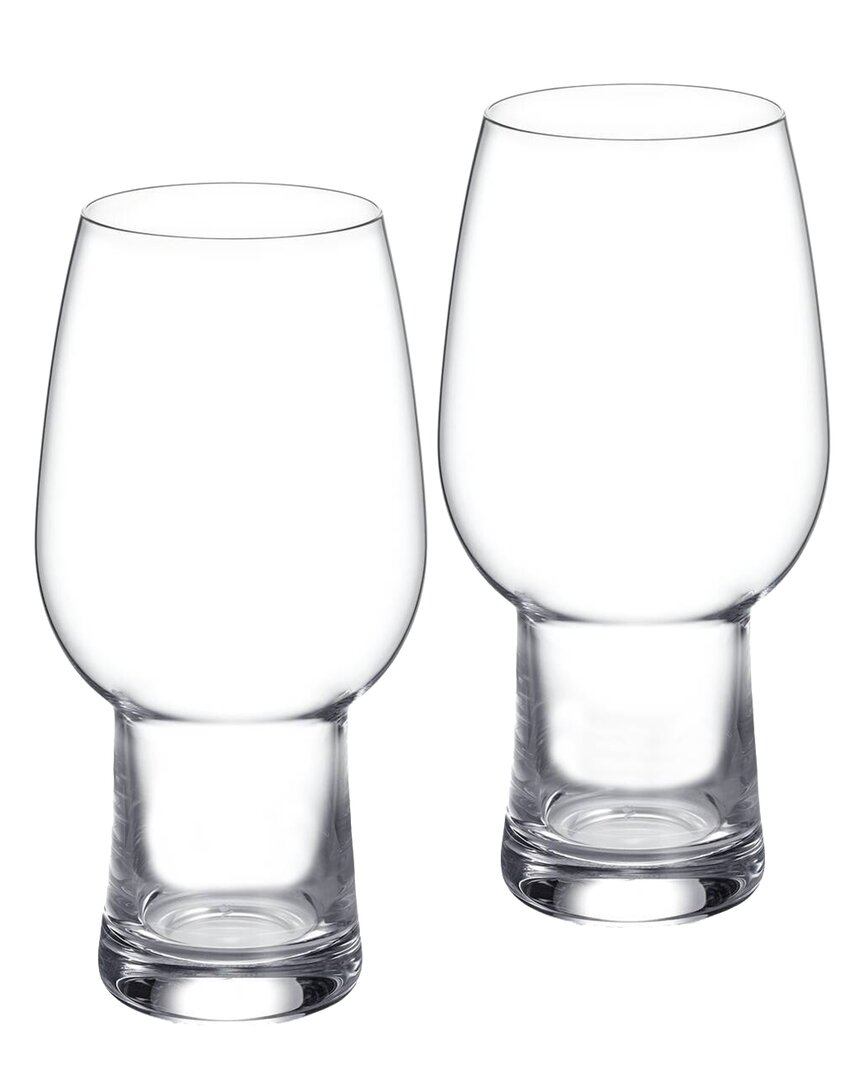 Waterford Craft Brew 2 Piece Ipa Glass Set, 16 oz In Transparent