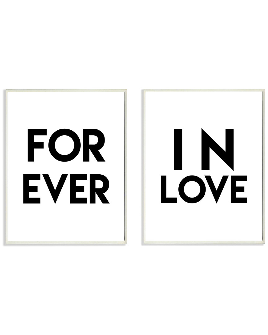 Stupell For Ever In Love 2pc Set By Lulusimonstudio