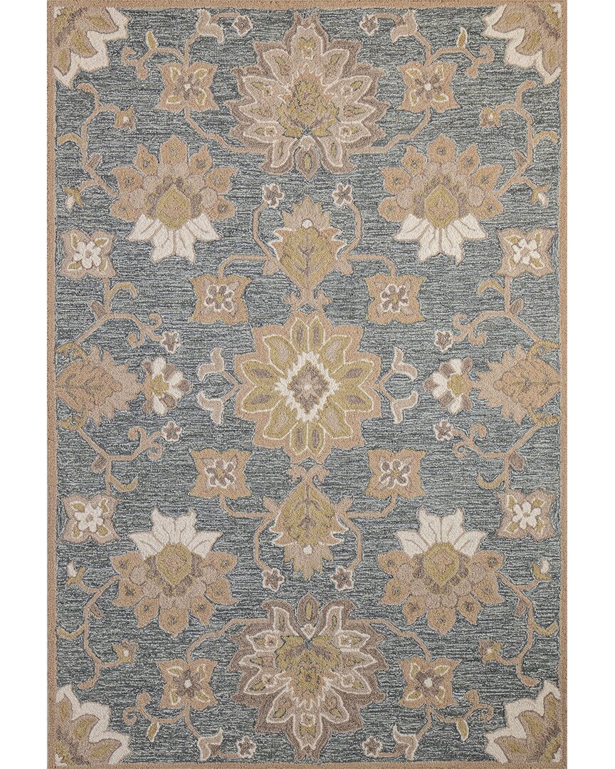 Bashian Rugs Neely Valencia Wool Rug In Teal