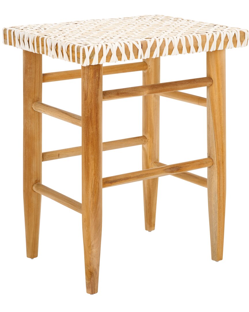 Safavieh Kaleo Woven Leather Counter Stool